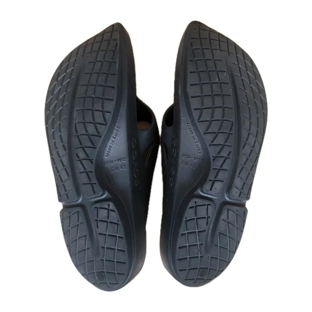 OOFOS Original Recovery Sandals Black Thong Flip Flops Men's 10 Women's 12 EU 43 - Picture 5 of 6